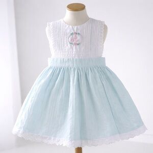 Smocked by Initially Seaux Dress Embroidered A Size 3T